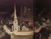 Grant Wood La chevauchee nocturne de paul Revere oil on canvas